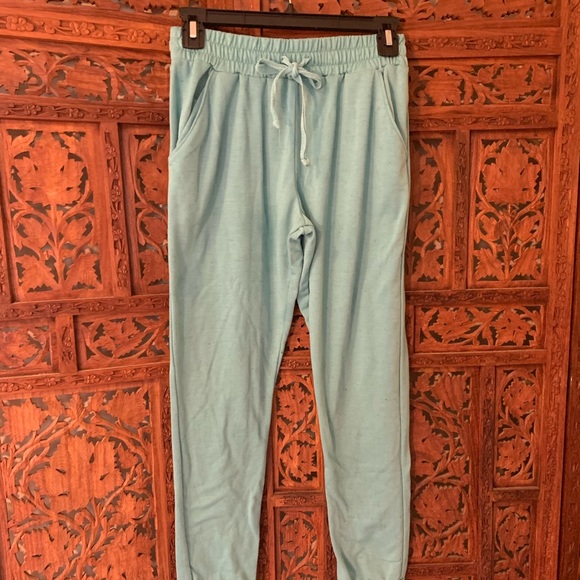 Joe boxer jogging slacks pants yoga workout teal - Picture 2 of 7